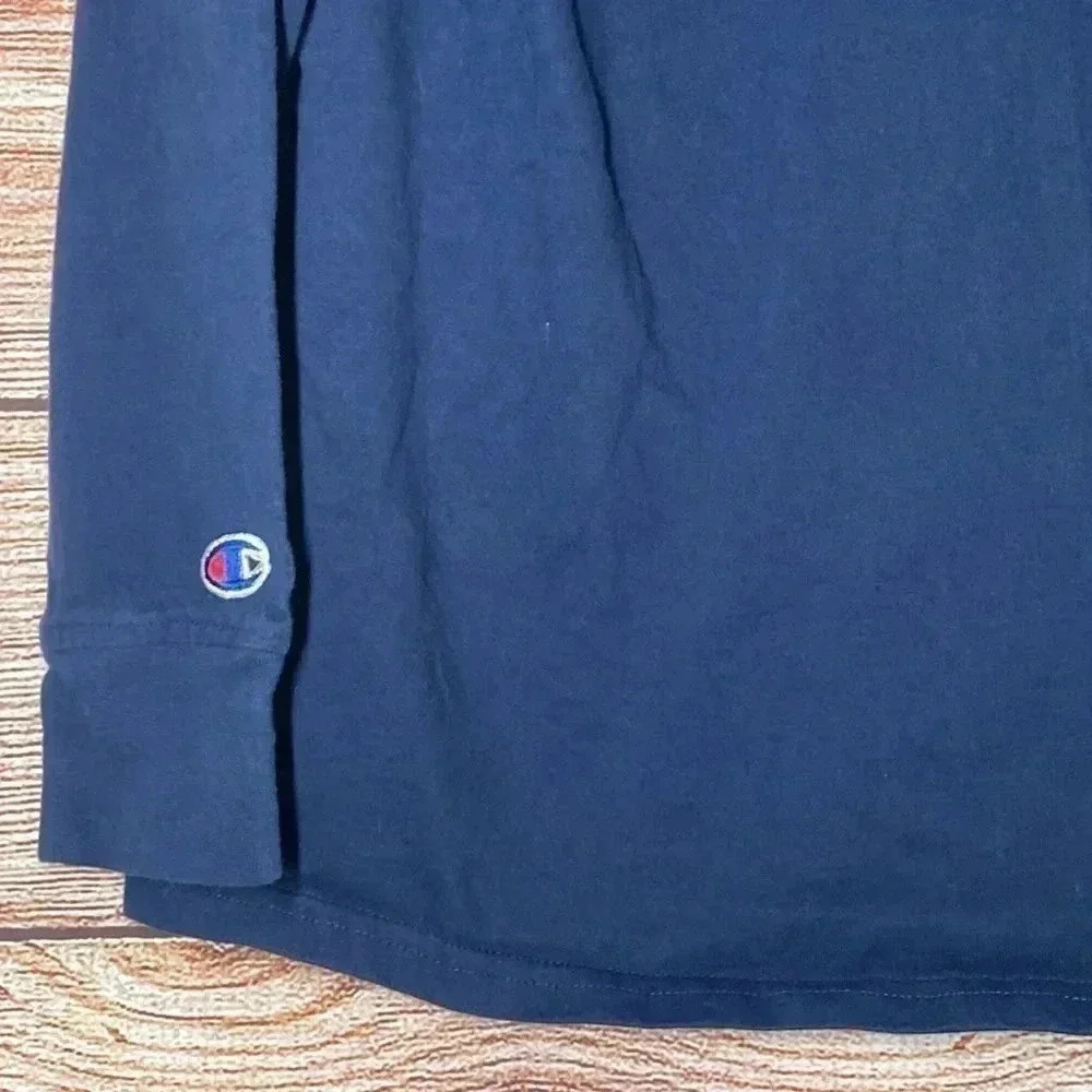 Champion Authentic | Athleticwear Navy Large Sports Hoodie - Picture 7 of 8